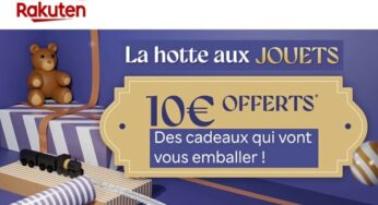 Rakuten offre 10€ de remise sur les jouets pour Noël