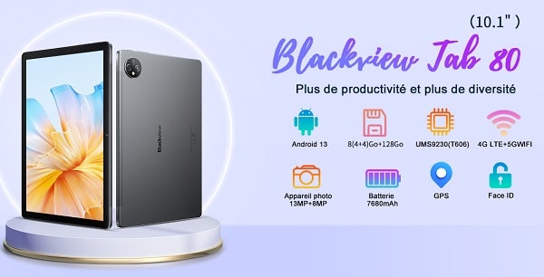 tablette 10 pouces blackview tab 80 à prix réduit