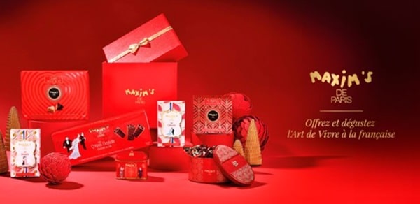 Vente privée de produits Maxim’s de Paris : jusqu’à 50% de remise sur l’épicerie fine, coffrets cadeaux et chocolats