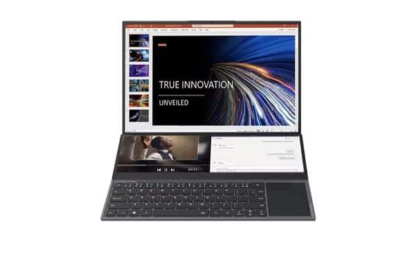 659€ ordinateur portable NBook Fly de N-one avec double écran (16′ + 14′ tactile), Intel Core i7-10870H, 16Go DDR4, 1To SSD, Windows 11 Pro 