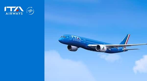  remise sur votre billet ITA Airways vers l'Italie et l'Europe