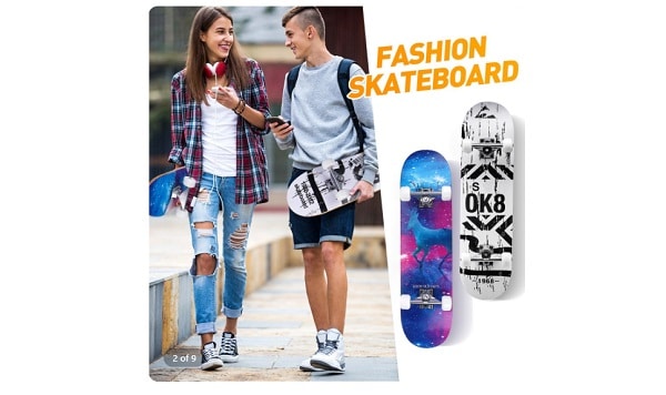 skateboard en érable canadien sgodde 31''