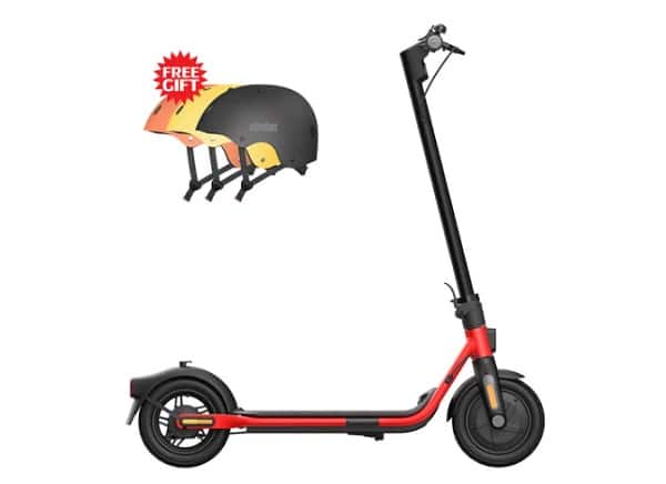 219€ la trottinette électrique Ninebot by Segway KickScooter D18E (pneus 10 pouces, 25km/h, 18km autonomie) + casque 🎁
