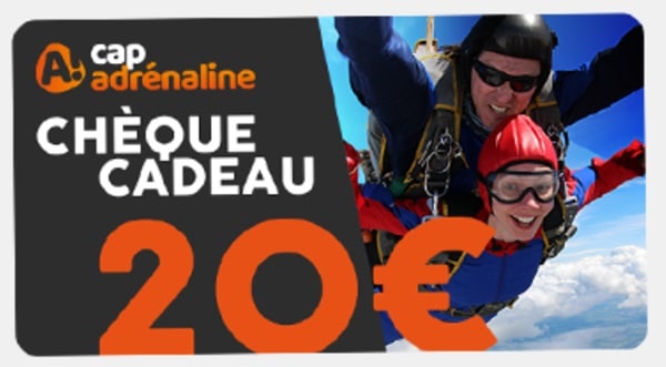 20€ de remise sur toutes les activités cap adrénaline