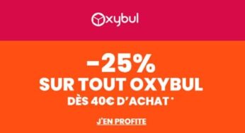 25% de remise sur Oxybul dés 40€ d’achat