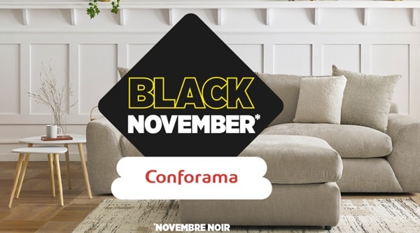 Conforama propose son Black November ! un black Friday sur 3 semaines