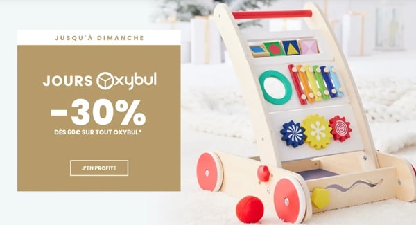 jours oxybul = 30% de remise immédiate