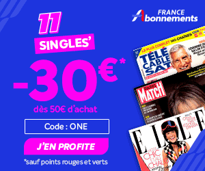 offre singles days abonnement magazine avec une remise de 30€ sur france abonnement