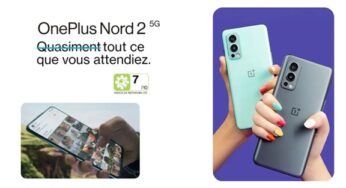 Offre flash : smartphone OnePlus Nord 2 8Go 128Go au prix de 189€ (5G)