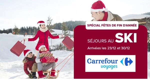 Offre séjours au ski Carrefour Voyages pour les fêtes de fin d’année (dès 353€)