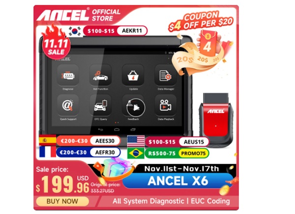 Outil de diagnostic de voiture Ancel X6 en vente flash outil de diagnostic de voiture ancel x6 en vente flash