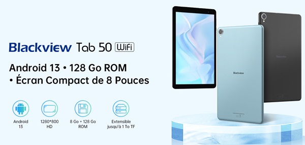 tablette 8 pouces blackview tab 50 à prix réduit