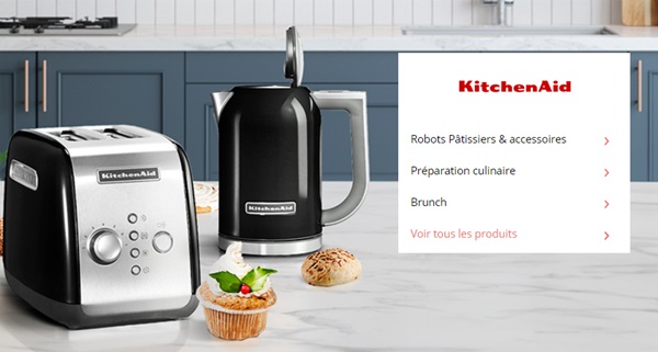 vente privée petit électroménager kitchenaid sur showroomprivé