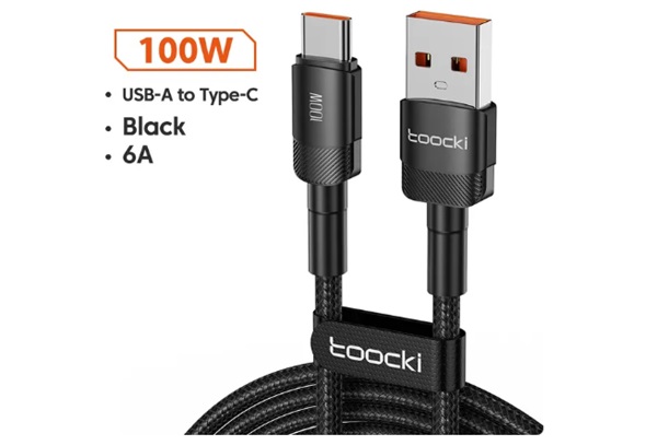 MINI PRIX : 0,49€ câble de charge rapide USB -A vers USB-C 100 W Toocki