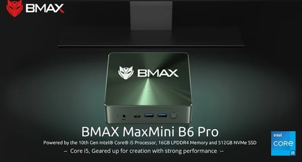 mini pc avec intel core i5 1030ng7 bmax b6 pro en promotion