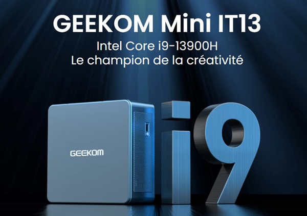 puissant mini pc avec processeur intel i9 13900h geekom it13