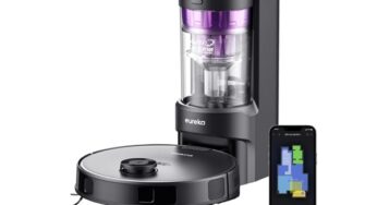Vente flash aspirateur robot laveur avec station sans sac Eureka E10s pour moins de 259€