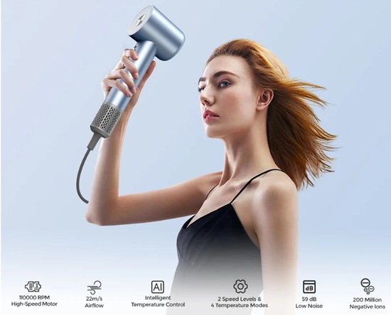 ce sèche cheveux concurrent au dyson supersonic JIGOO H300