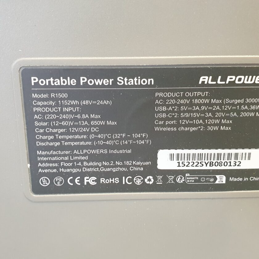 station allpowers r1500 7