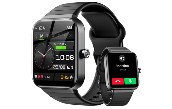 montre connectée fitpolo supportant appel et alexa