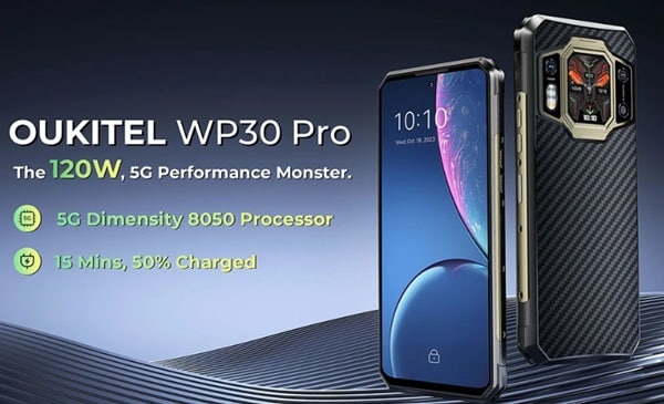 smartphone robuste 5g haut de gamme oukitel wp30 pro