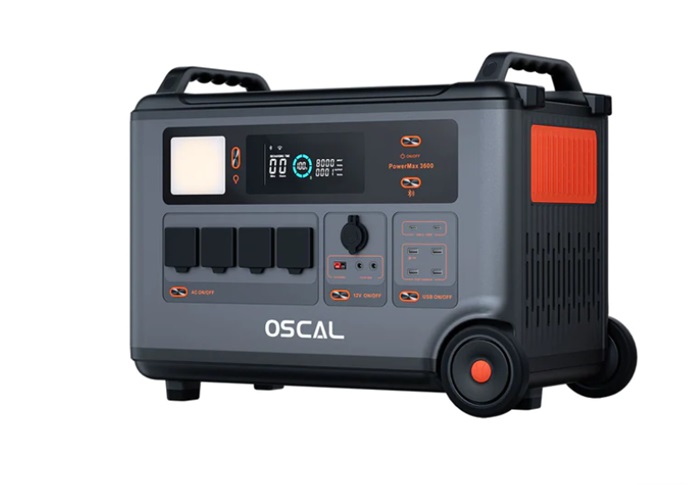 station d'énergie robuste et portable Oscal PowerMax 3600 est en promotion