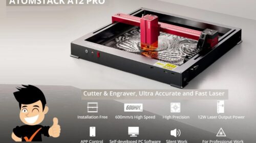 Vente flash graveur laser ATOMSTACK A12 Pro 12W (370x310mm) : 231,99€
