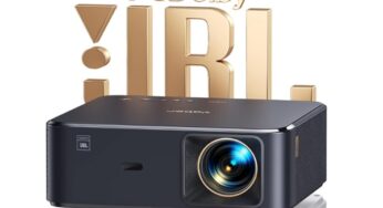 351€ vidéoprojecteur 4K YABER K2s – son stéréo JBL (800ANSI, WiFi 6, Bluetooth, Netflix, Android TV, Auto Focus..)