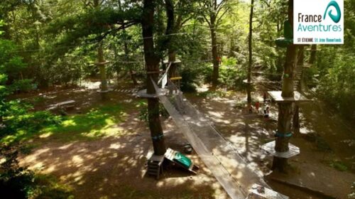 Entrée au parc accrobranche France Aventures St Etienne moins chère : dés 14€ (ACCRO GARAGNAS )