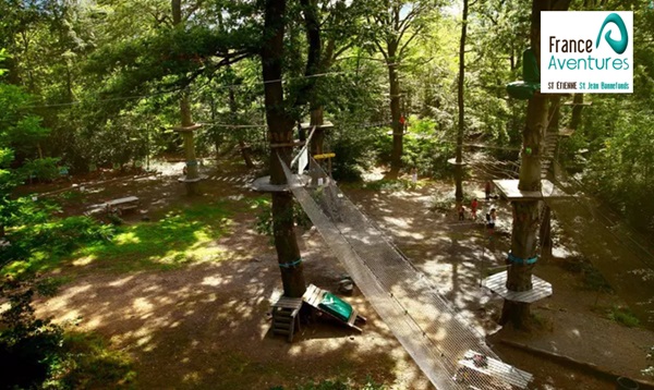 entrée au parc accrobranche france aventures st etienne moins chère