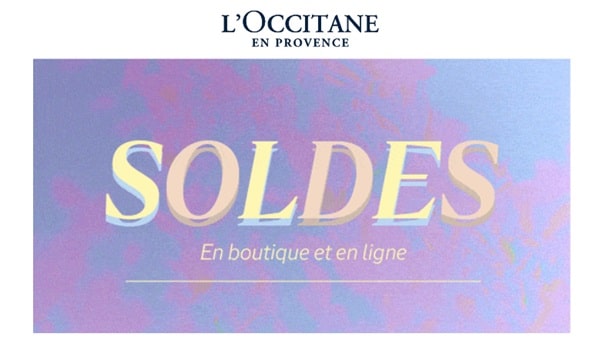 livraison gratuite sans minimum d'achat pour les derniers jours des soldes occitane en provence