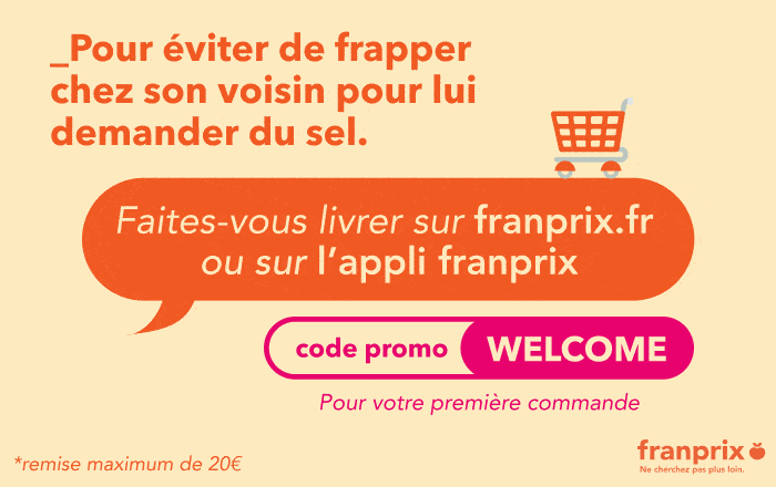 Première commande Franprix = 50% de remise immédiate première commande franprix = 50% de remise immédiate
