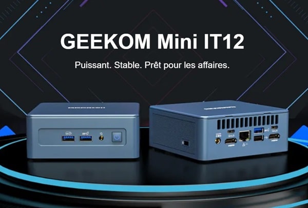promotion mini pc geekom it12 avec processeur intel i7