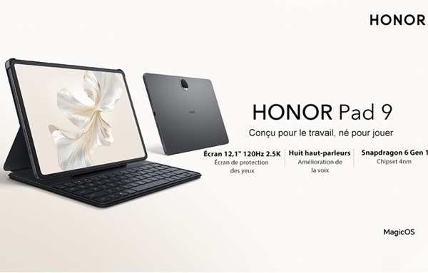 PRIME: Promotion tablette tactile HONOR Pad 9 à 299,99€ (12,1 pouces, 8Go-256Go)