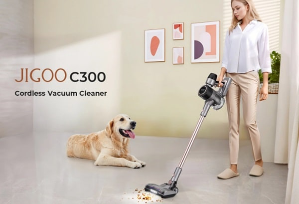 puissant aspirateur balai sans fil jigoo c300 30000 pa