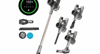 Puissant aspirateur balai sans fil JIGOO C300 30000 Pa à seulement 89,99€