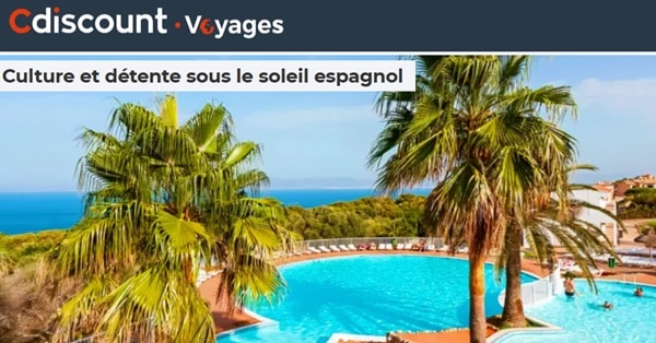 Vente flash séjours en Espagne : découvrez le soleil à partir de 179€ avec Cdiscount Voyages !