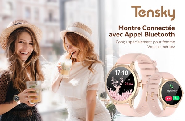 montre connectée pour femme tensky