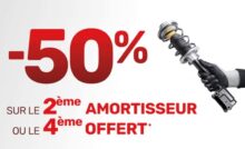 offre spéciale amortisseurs ad auto 50% de remise sur le 2ème amortisseur ou le 4ème offert