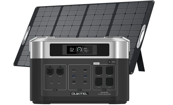 promotion pack station energie portable oukitel bp2000 + 1 panneau solaires 400w