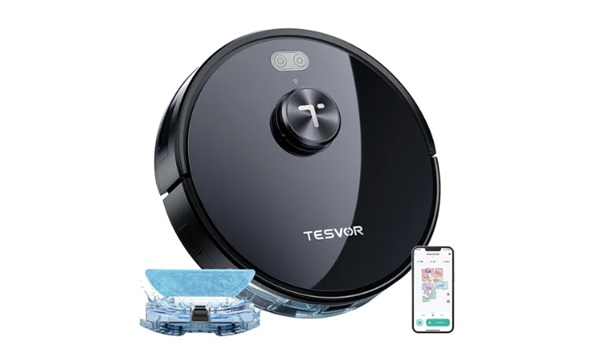 Robot aspirateur laveur Tesvor S5 MAX en promotion 129€ (mini 200€ ailleurs) – LiDAR