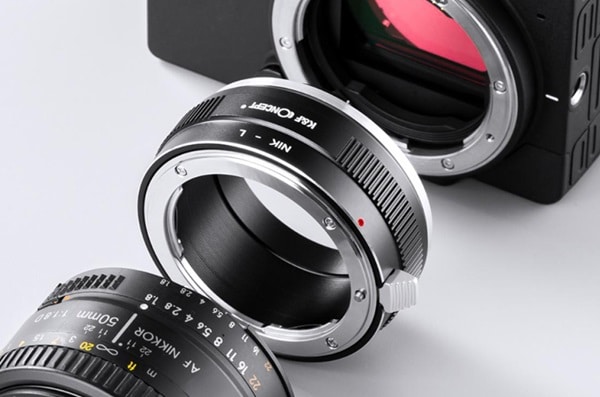 bague adaptateur pour appareil photo à monture F (Nikon) vers L (Sigma, Leica, Panasonic...) K&F Concept bague adaptateur pour appareil photo à monture f (nikon) vers l (sigma, leica, panasonic...) k&f concept
