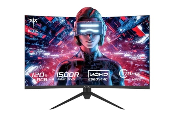 169,99€ écran gaming incurvé 27 pouces QHD KTC H27S17 2560×1440 16:9