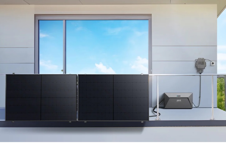 kit alimentation solaire de balcon anker solix avec batterie + 2 x panneaux 410w + micro onduleur + supports