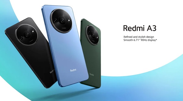 Le smartphone d’entrée de gamme Redmi A3 est vendu que 79€ (3Go-64Go) ou 87€ (4Go-128Go)