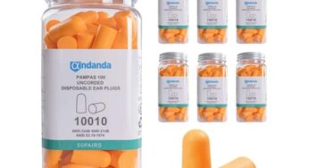 32,99€ les 6 bocaux de 50 paires de bouchons d’oreille ANDANDA Pampas = 300 paires