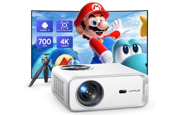 Vidéoprojecteur 4K WiMiUS P63 en promotion