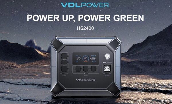 station portable d'énergie vdl power hs2400 2400w