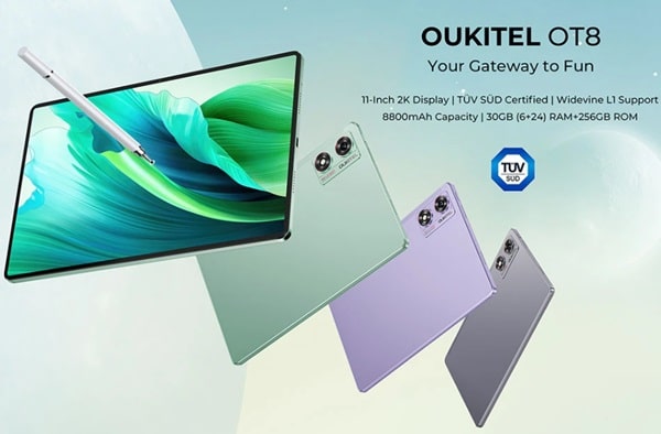 La tablette tactile OUKITEL OT8 au meilleur prix : 174,99€ (11 pouces, RAM 6Go, mémoire 256Go)