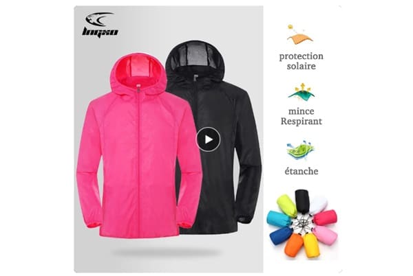 veste coupe vent adulte lngxo en 5 coloris